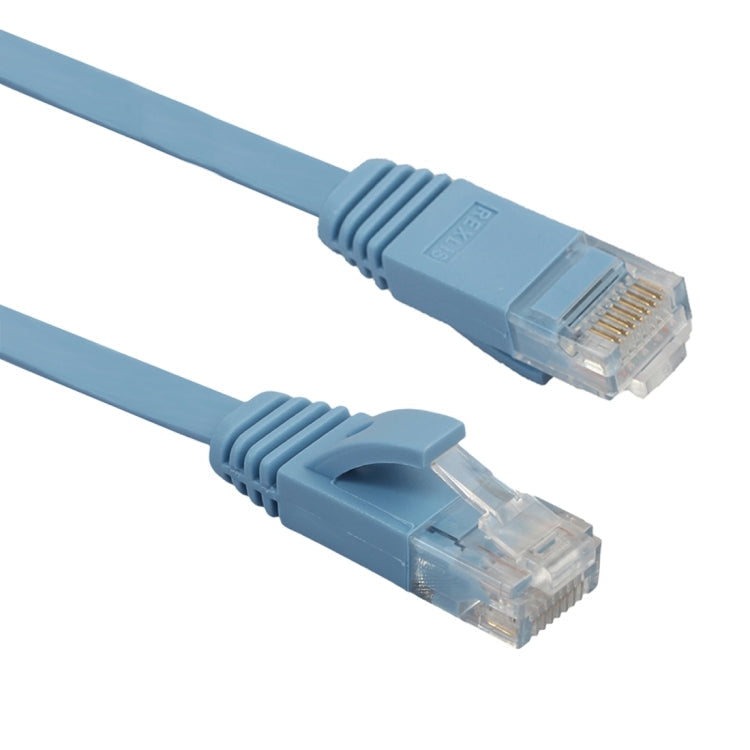 0.5m CAT6 Ultra-Thin Flat Ethernet Cable - Gigabit Network Patch Lead RJ45