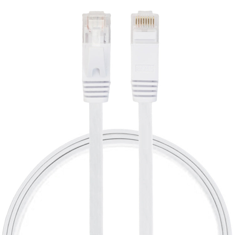 0.5m CAT6 Ultra-Thin Flat Ethernet Cable - Gigabit Network Patch Lead RJ45