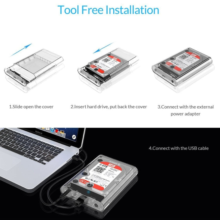 ORICO 3139U3 3.5" SATA HDD Enclosure | USB 3.0 | Up to 8TB | Tool-Free