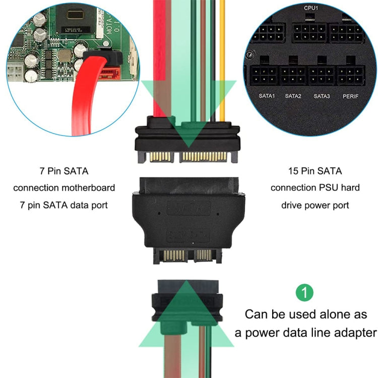 SATA 22 Pin Buchse auf SLIMLINE SATA 13 Pin Stecker Adapter, SATA 22 Pin Buchse auf SATA 13 Pin