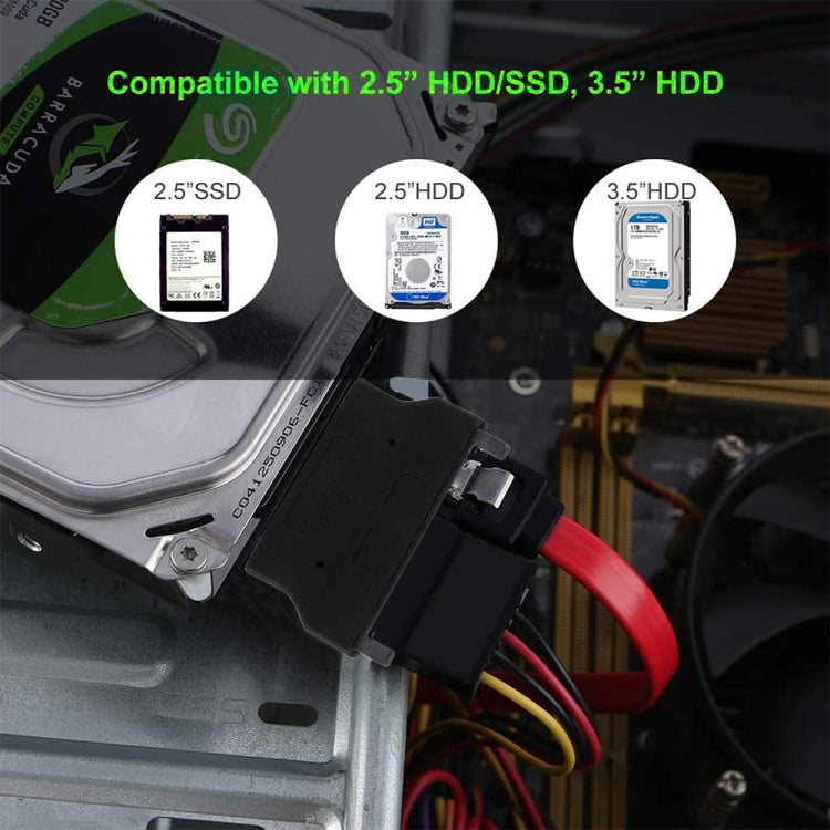 SATA 22 Pin Buchse auf SLIMLINE SATA 13 Pin Stecker Adapter, SATA 22 Pin Buchse auf SATA 13 Pin