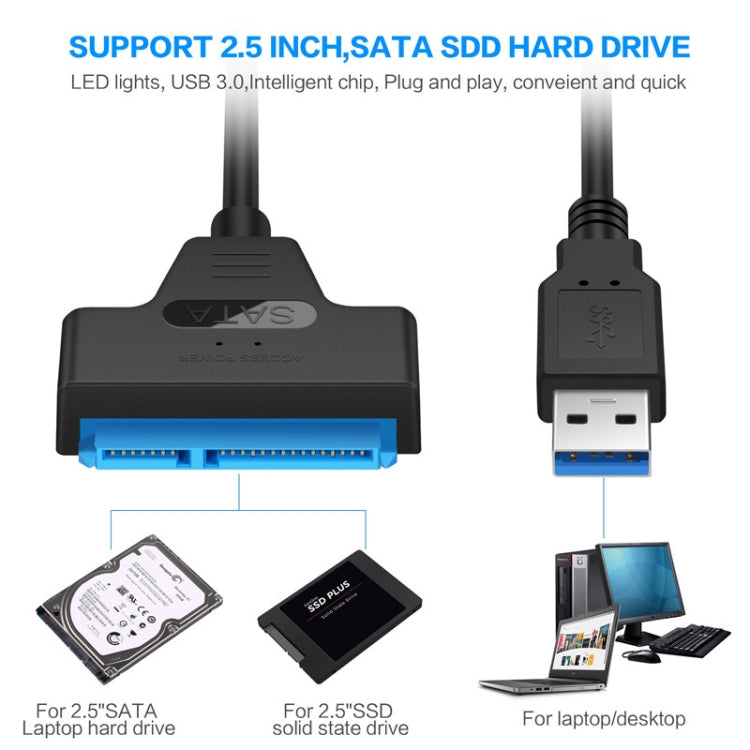 SATA to USB 3.0 Adapter Cable for 2.5" SSD & Hard Drives