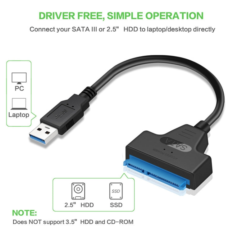 SATA to USB 3.0 Adapter Cable for 2.5" SSD & Hard Drives