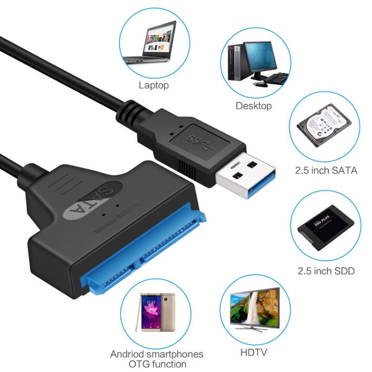 SATA to USB 3.0 Adapter Cable for 2.5" SSD & Hard Drives
