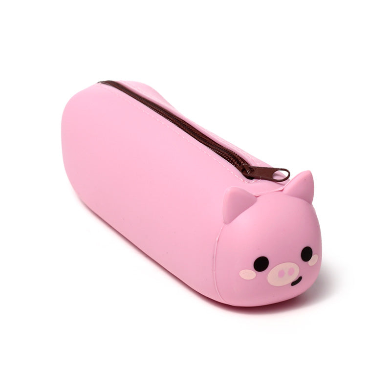Adoramals Pig Silicone Pencil Case