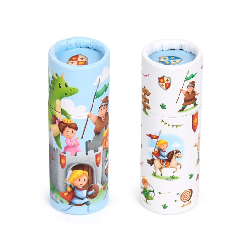 Colouring Pencil Tube - Knights & Dragons