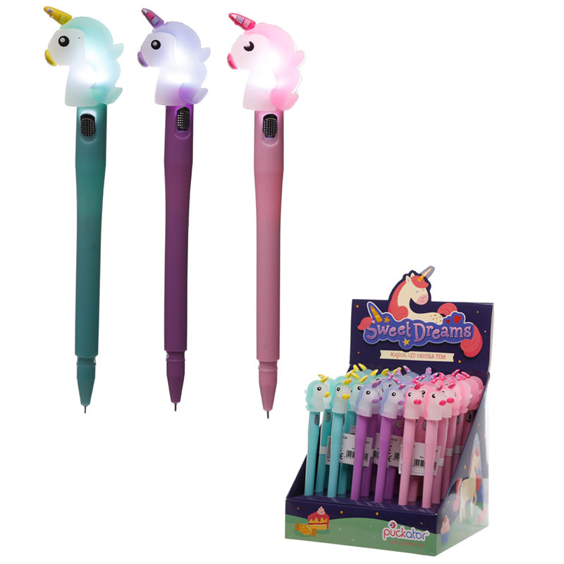 Sweet Dreams LED Unicorn Fine Tip Pen