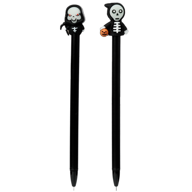 Fine Tip Pen with Topper - Glow in the Dark Ghouls & Skeletons
