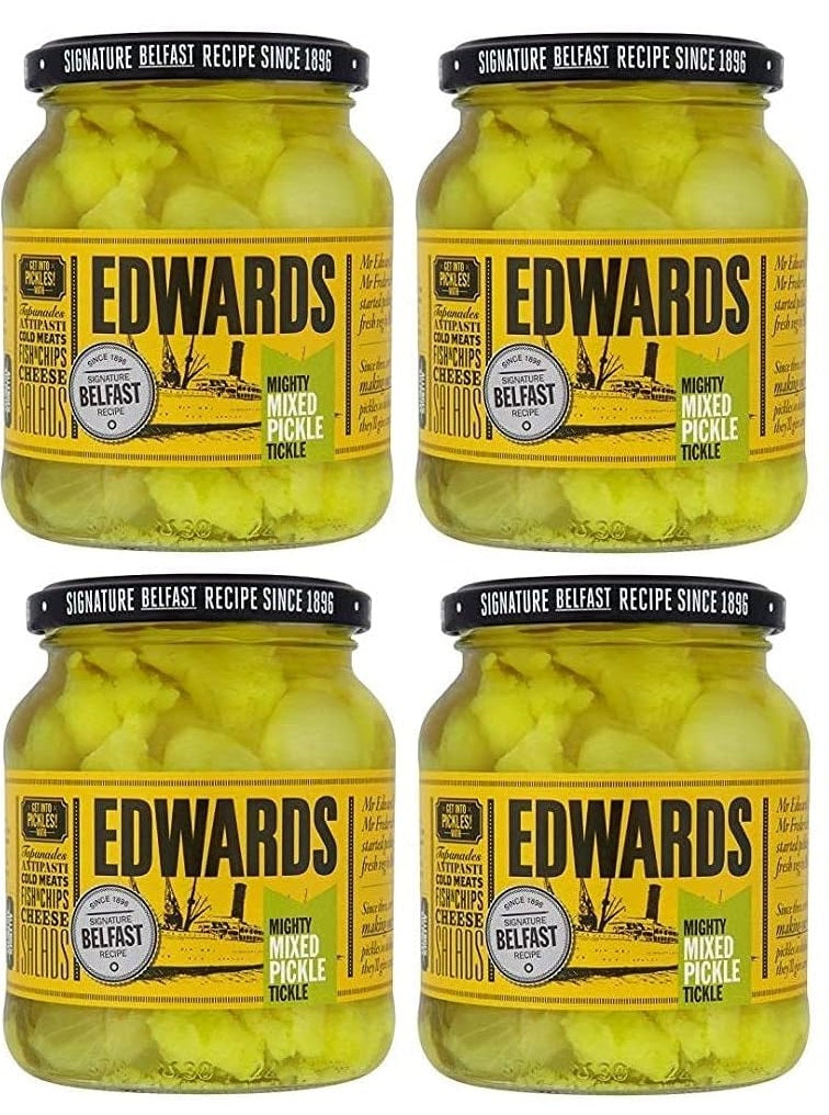4 x Edwards Mixed Pickles 350 g