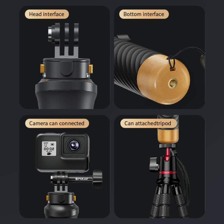 PULUZ Magnetic Quick Release Floating Hand Grip for GoPro, DJI Osmo & Action Cameras