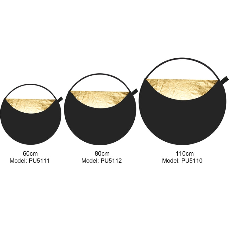 PULUZ 60cm 5-in-1 Folding Photography Reflector Disc | Silver, Gold, White, Black & Translucent