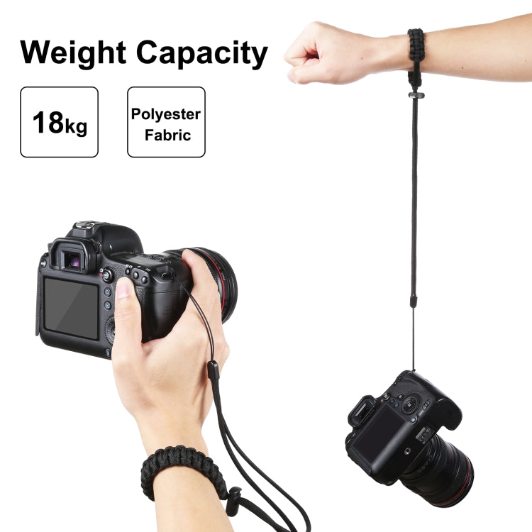 PULUZ Braided Camera Wrist Strap | Adjustable Anti-Lost for GoPro, DJI & Insta360