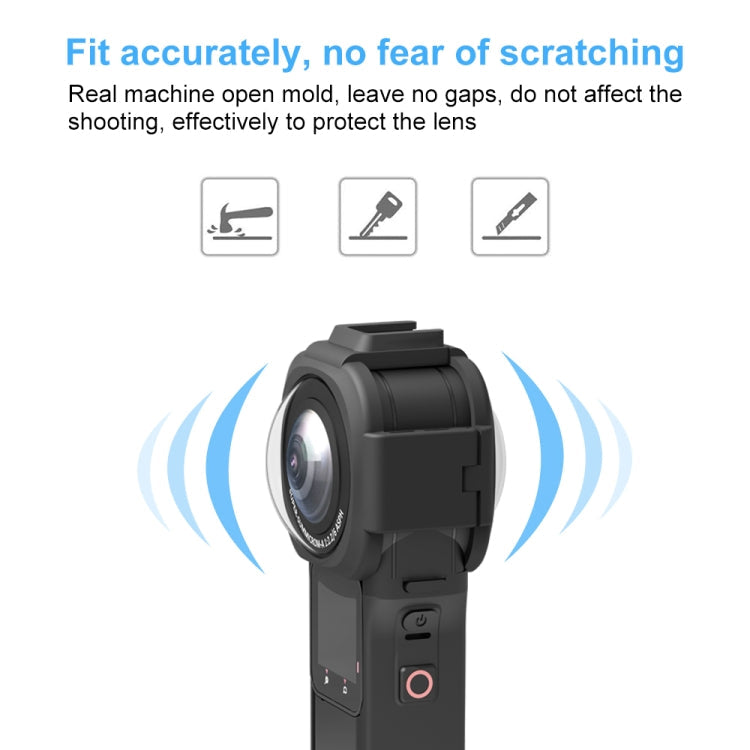 PULUZ Objektivschutzhülle für Insta360 ONE RS 1-Zoll 360 Edition, verbesserter Objektivschutz