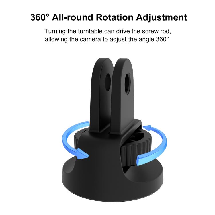 PULUZ 1/4 Inch Screw Action Camera Tripod Adapter – ABS Mount for GoPro, DJI & Insta360