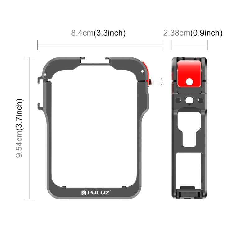 PULUZ Aluminium Alloy Protective Cage for DJI Osmo 360 with Lens Cover