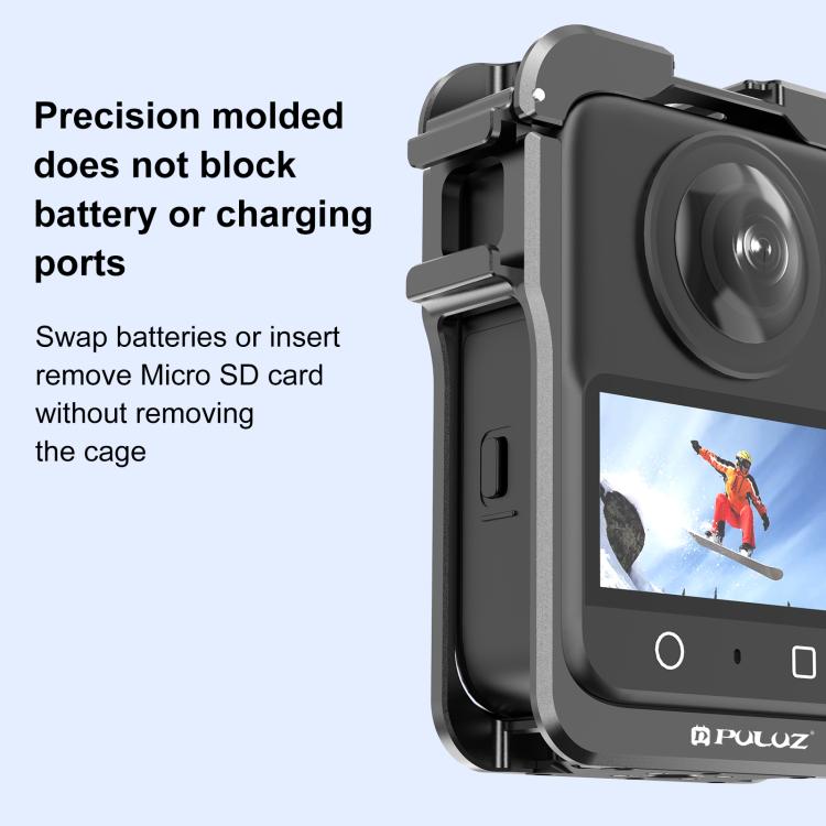 PULUZ Aluminium Alloy Protective Cage for DJI Osmo 360 with Lens Cover