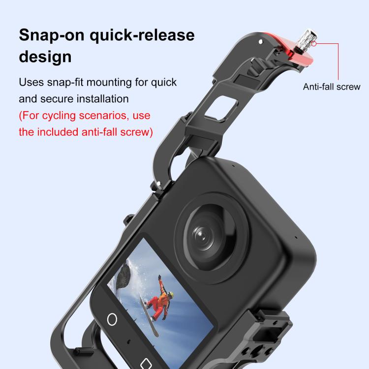 PULUZ Aluminium Alloy Protective Cage for DJI Osmo 360 with Lens Cover