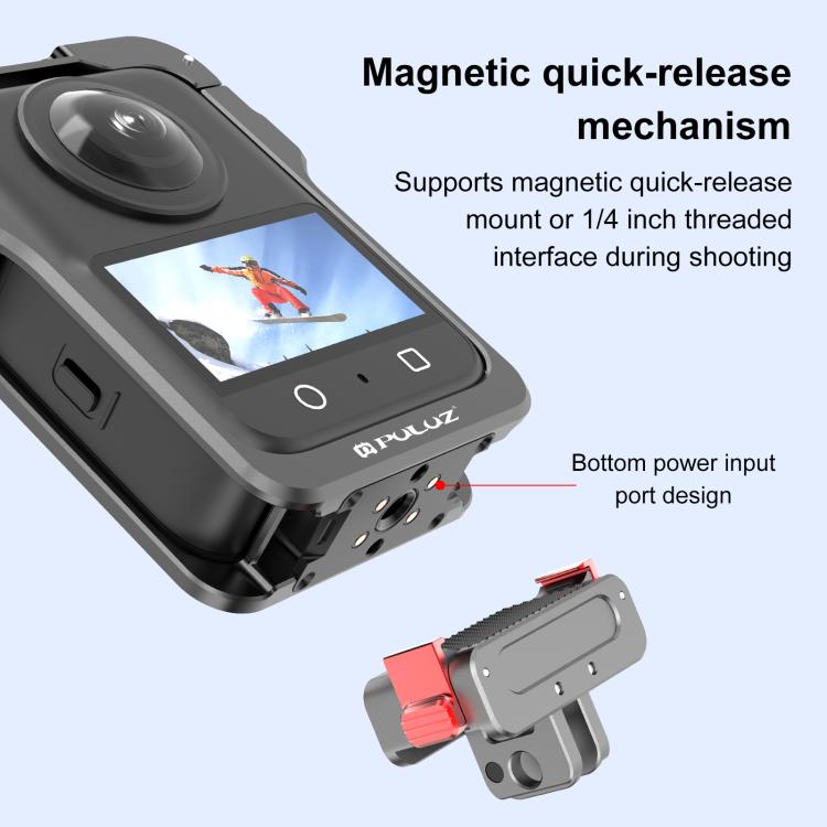 PULUZ Aluminium Alloy Protective Cage for DJI Osmo 360 with Lens Cover