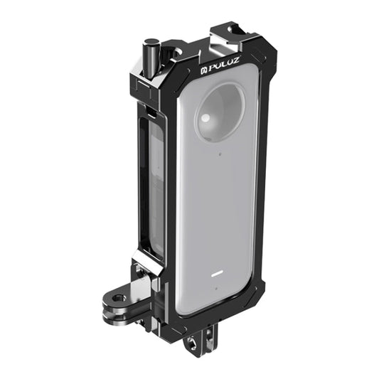 PULUZ Metal Protective Cage Rig for Insta360 X3 – Cold Shoe, Tripod Adapter & Magnetic Base