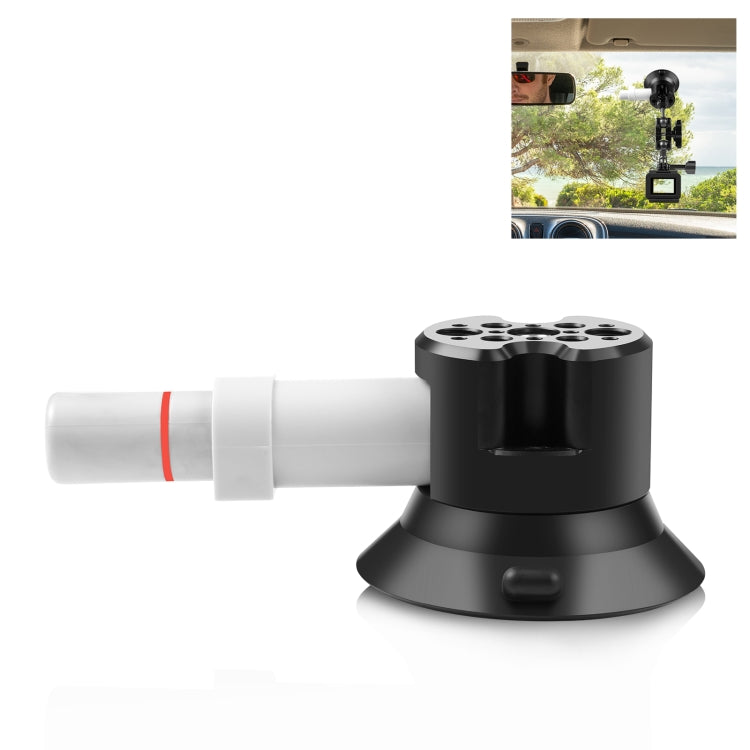 PULUZ 3-Inch Aluminium Alloy Pump Suction Cup Car Mount
