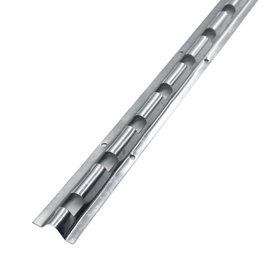 PVC Strip Curtain Hook-On Rail – 1m Galvanised Steel Mounting Rail