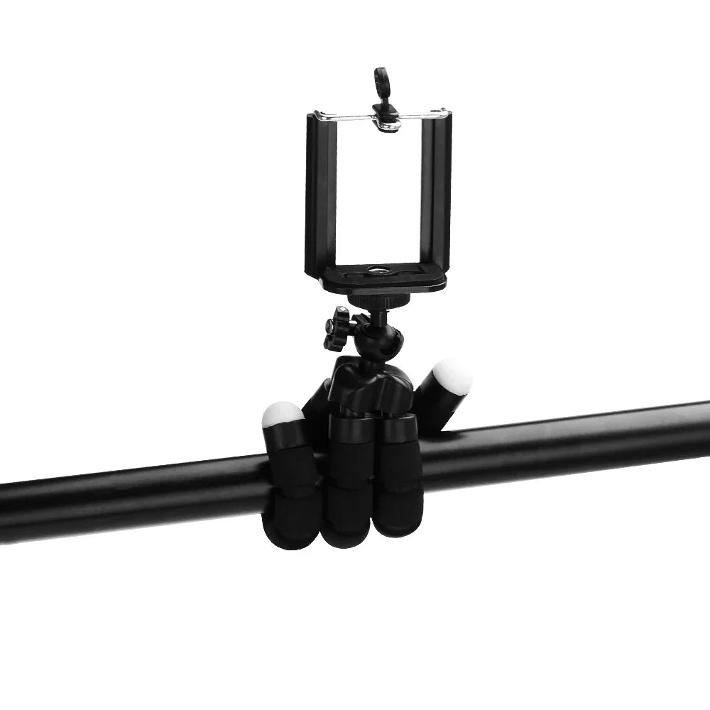Phone Tripod Stand - Mini Tripod with Mobile Camera Holder Clip for Smartphone & Camera
