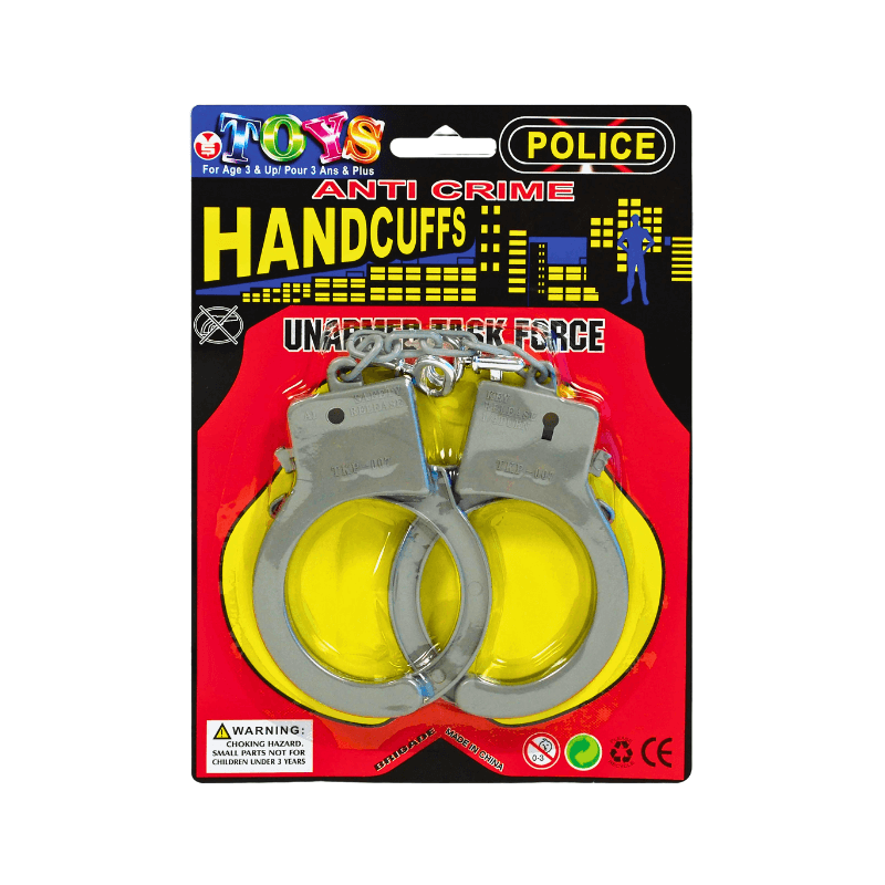 Kids Toy Handcuffs | Plastic Role Play Accessory for Children