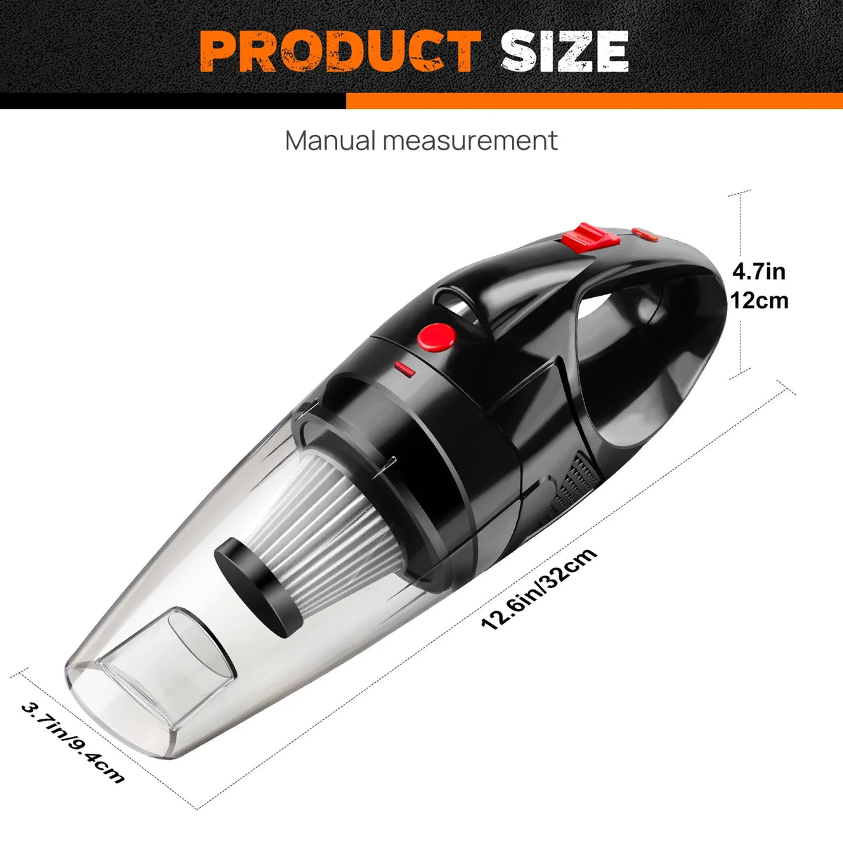 Powerful Cordless Handheld Vacuum Cleaner Strong Suction Mini Car & Home Hoover