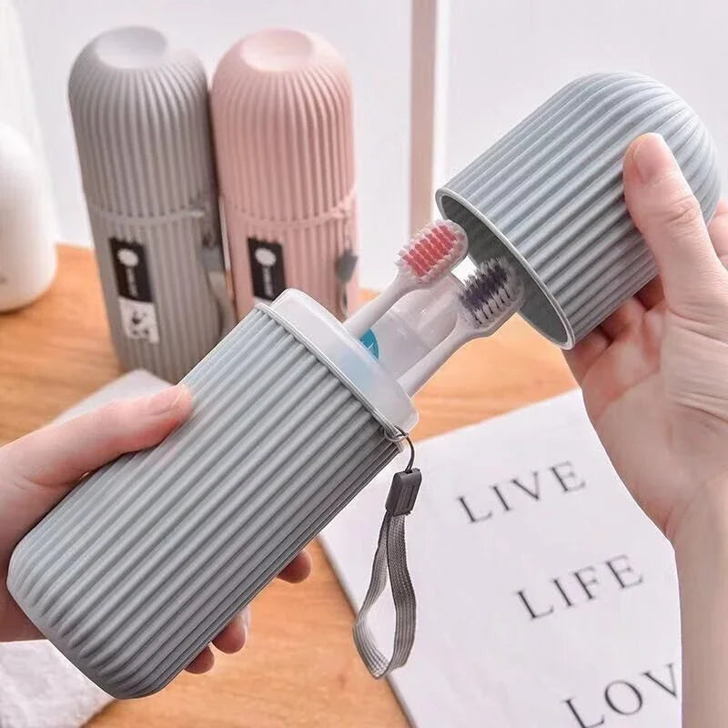 Portable Toothbrush and Toothpaste Holder Case - Travel Storage Box for Toothbrush and Toothpaste Protection