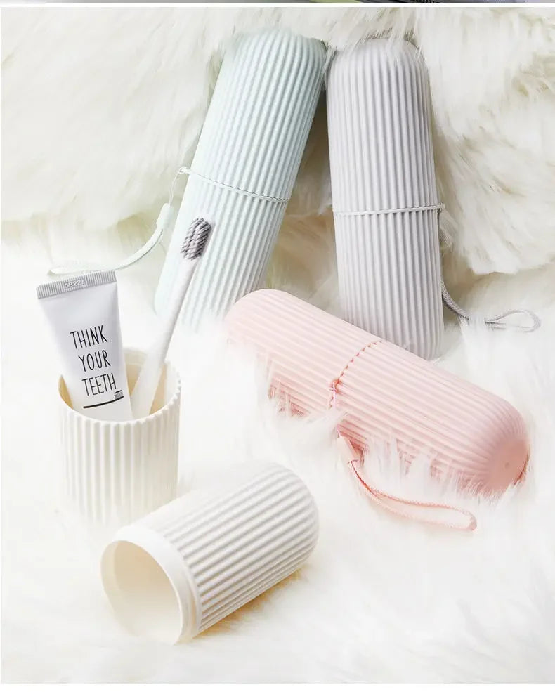 Portable Toothbrush and Toothpaste Holder Case - Travel Storage Box for Toothbrush and Toothpaste Protection