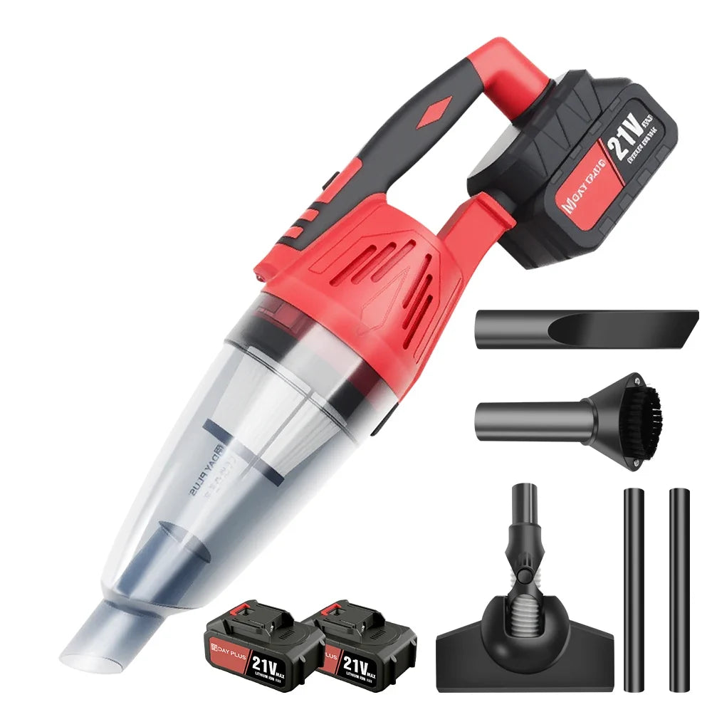 Powerful Cordless Vacuum Cleaner - Rechargeable Handheld Car Hoover High Suction