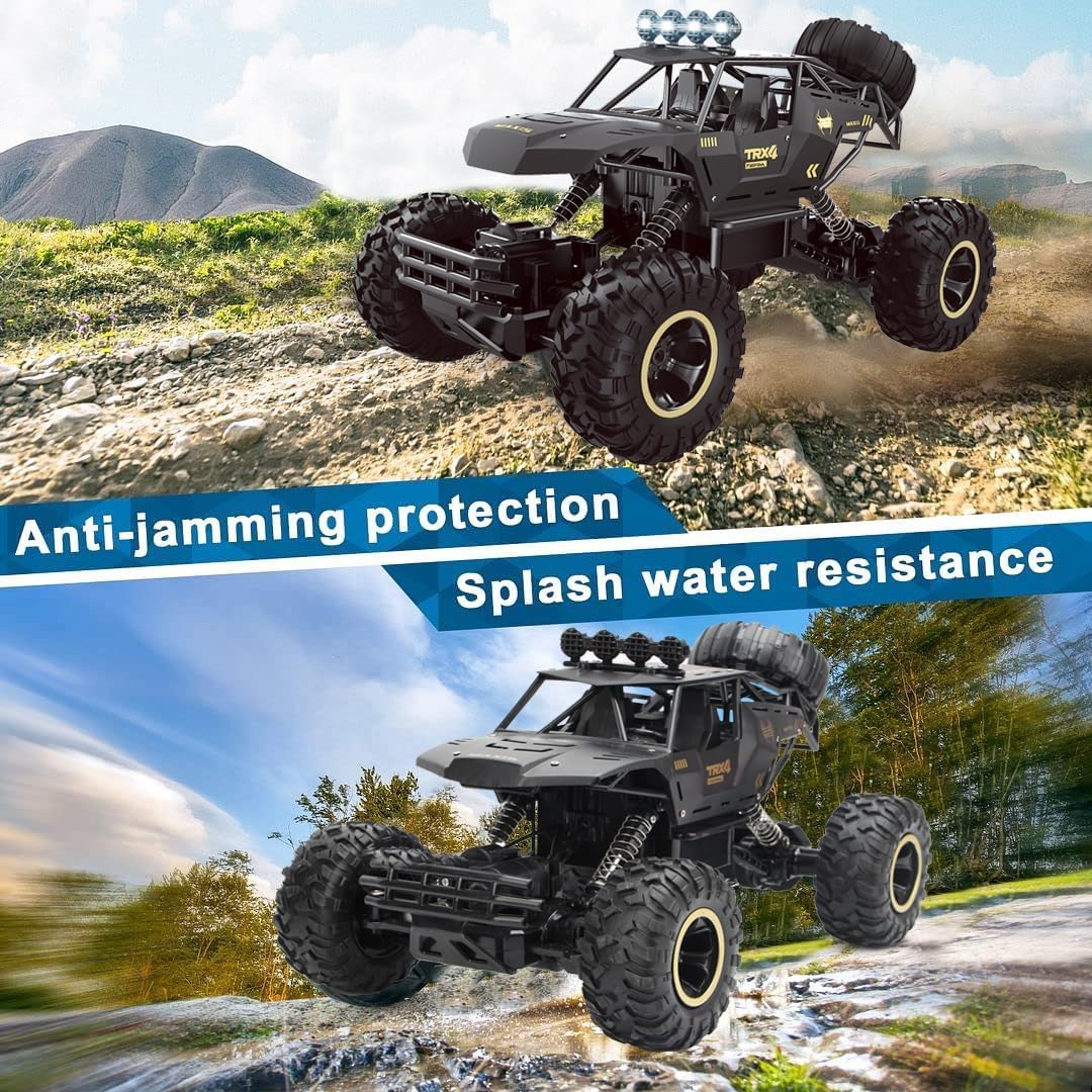 Big Powerful Monster Truck RC Off Road 4WD Metal LED Remote Control Toy Car