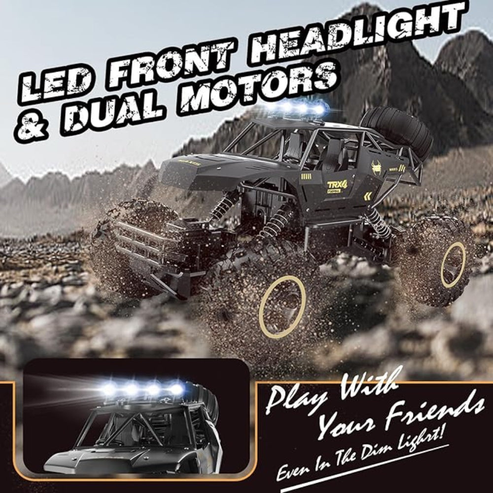 Big Powerful Monster Truck RC Off Road 4WD Metal LED Remote Control Toy Car