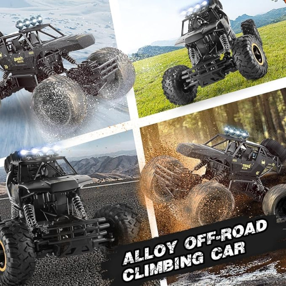 Big Powerful Monster Truck RC Off Road 4WD Metal LED Remote Control Toy Car