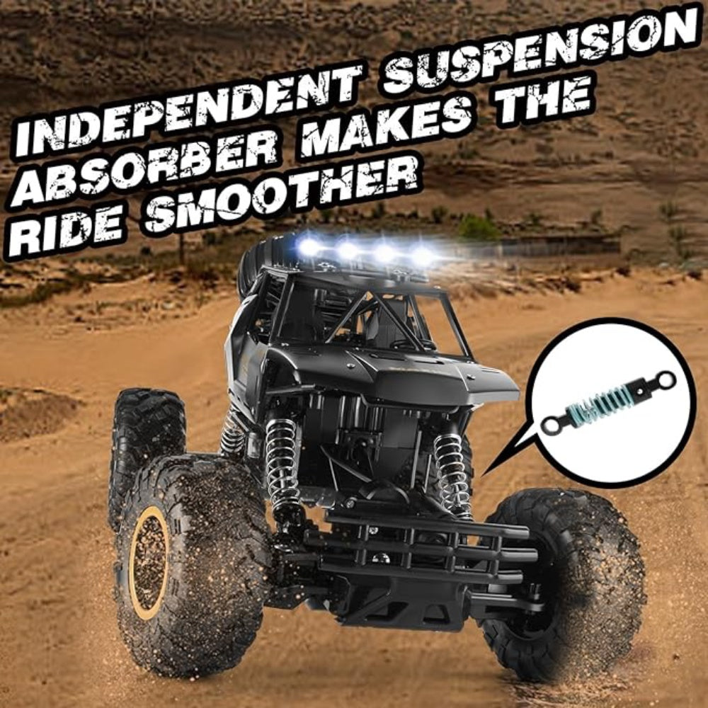 Big Powerful Monster Truck RC Off Road 4WD Metal LED Remote Control Toy Car
