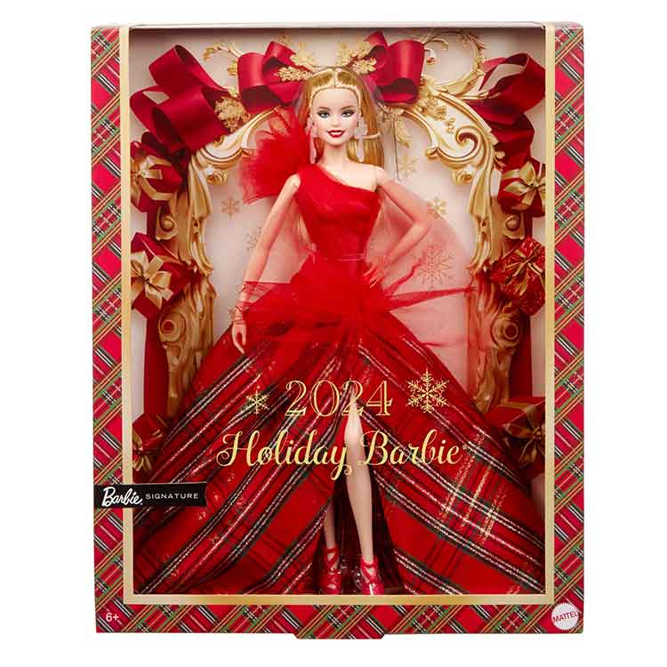 Barbie 2024 Holiday Doll – Platinum Blonde Collector Edition