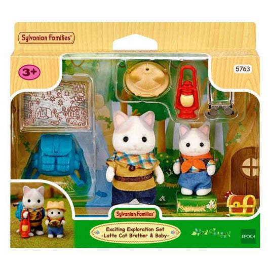 Sylvanian Families Exciting Exploration Set | Latte Cat Figures