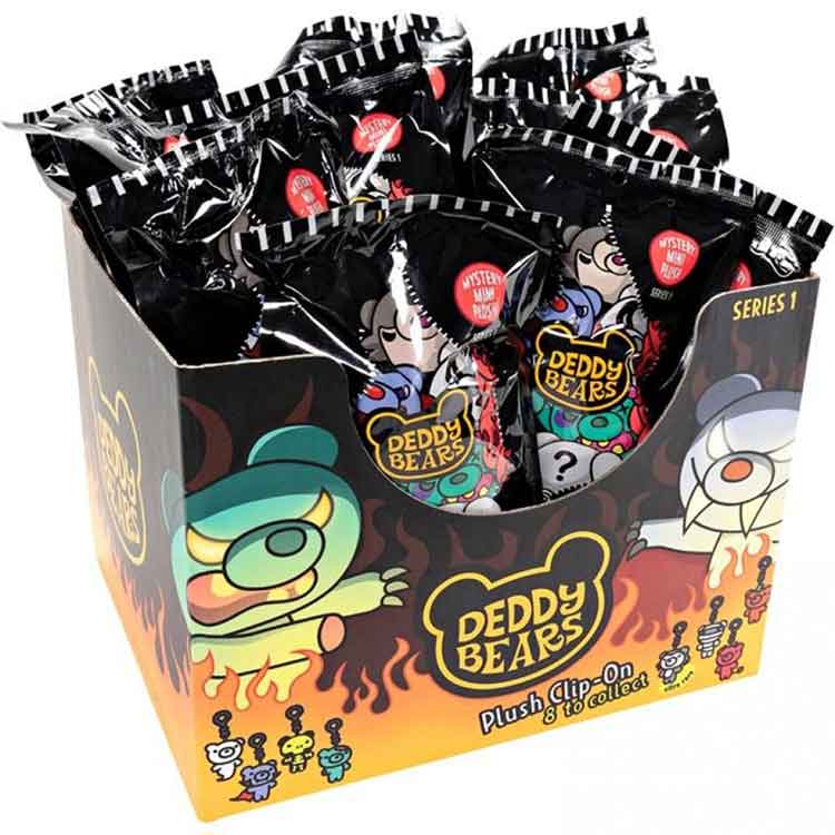 Deddy Bears Clip-On Blind Bag Plush – Series 1 | Mystery Horror Teddy Bear