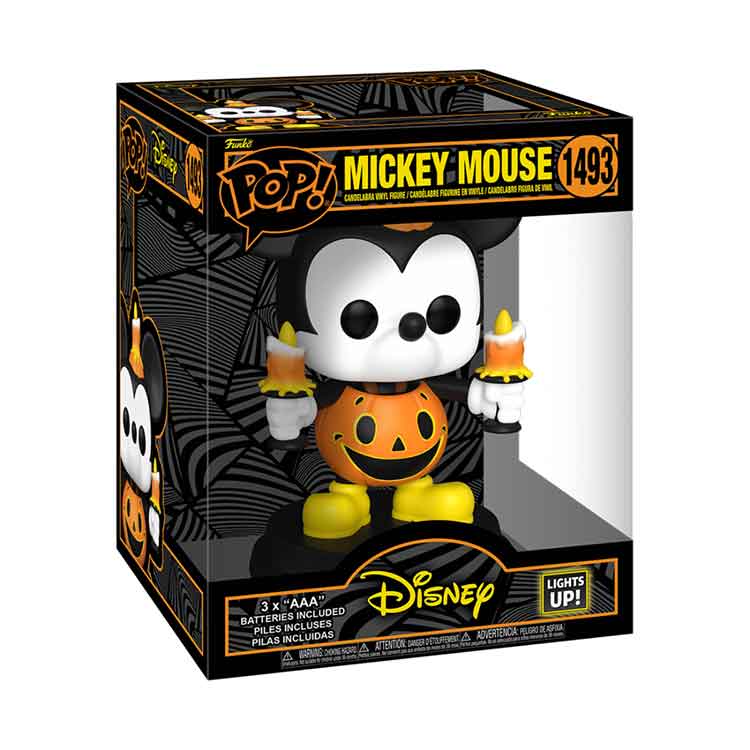 Funko POP! Super: Disney – Light-Up Mickey Mouse Jack-O-Lantern (SFX) – 17.78 cm
