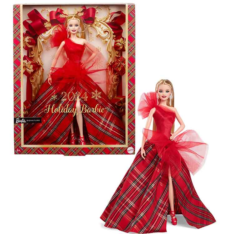 Barbie 2024 Holiday Doll – Platinum Blonde Collector Edition