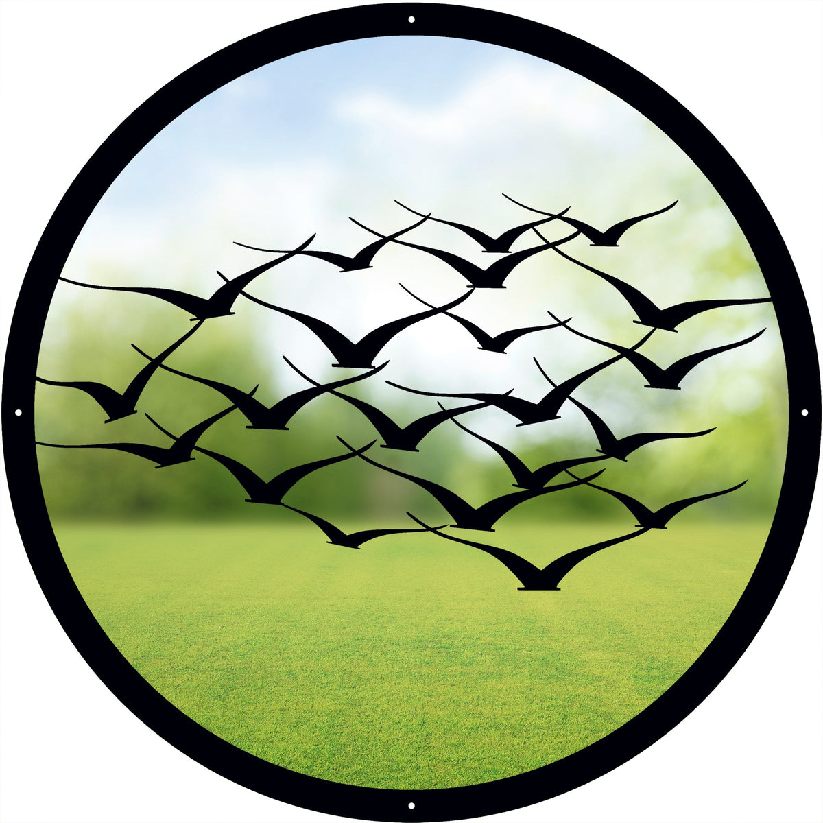 Flock of Birds Garden Mirror