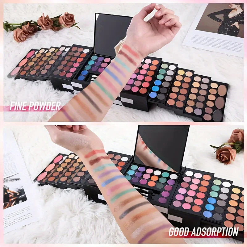 Professional Makeup Artist Kit – 142 Colour Eyeshadow Palette Blush Powder Set