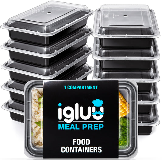Igluu 1-Compartment Meal Prep Containers 828ml | Reusable & Stackable