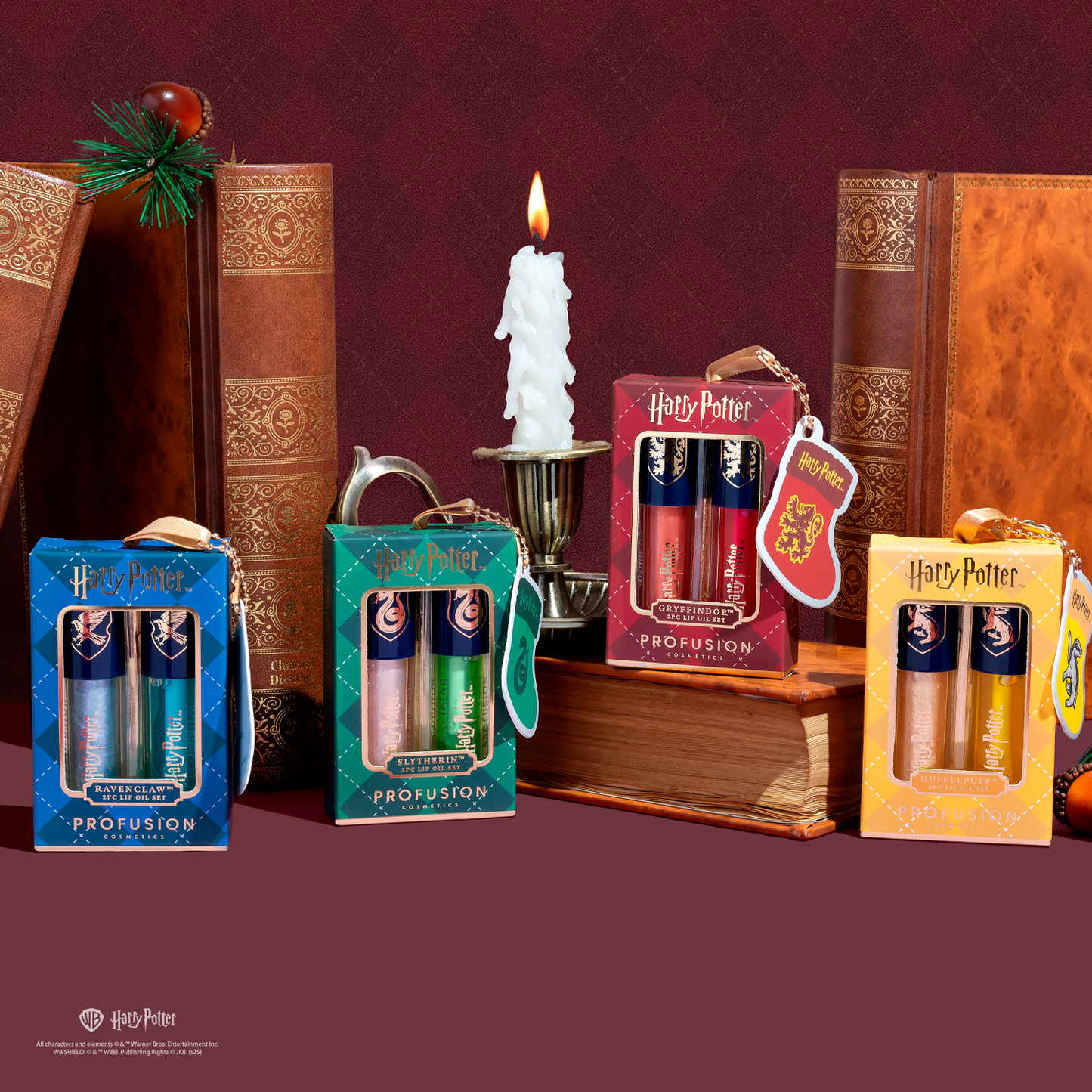 Harry Potter Hogwarts House Lip Gloss Duo Set