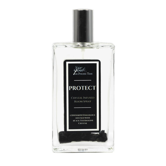 Protect Crystal Infused Room Spray – Black Tourmaline & Cinnamon 100ml