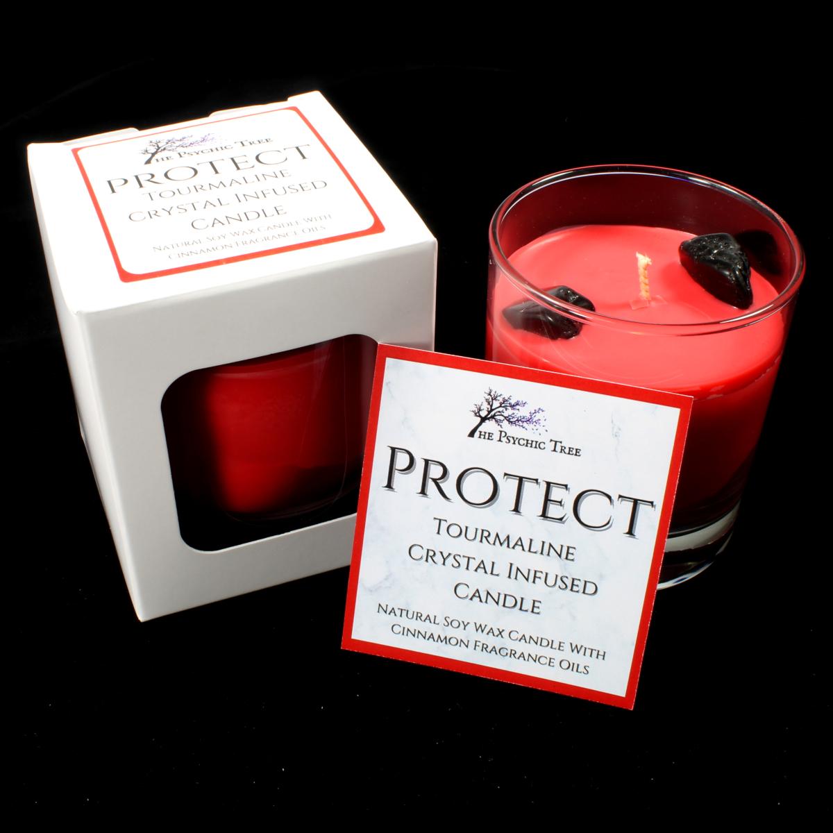 Protect – Duftkerze mit Kristallen