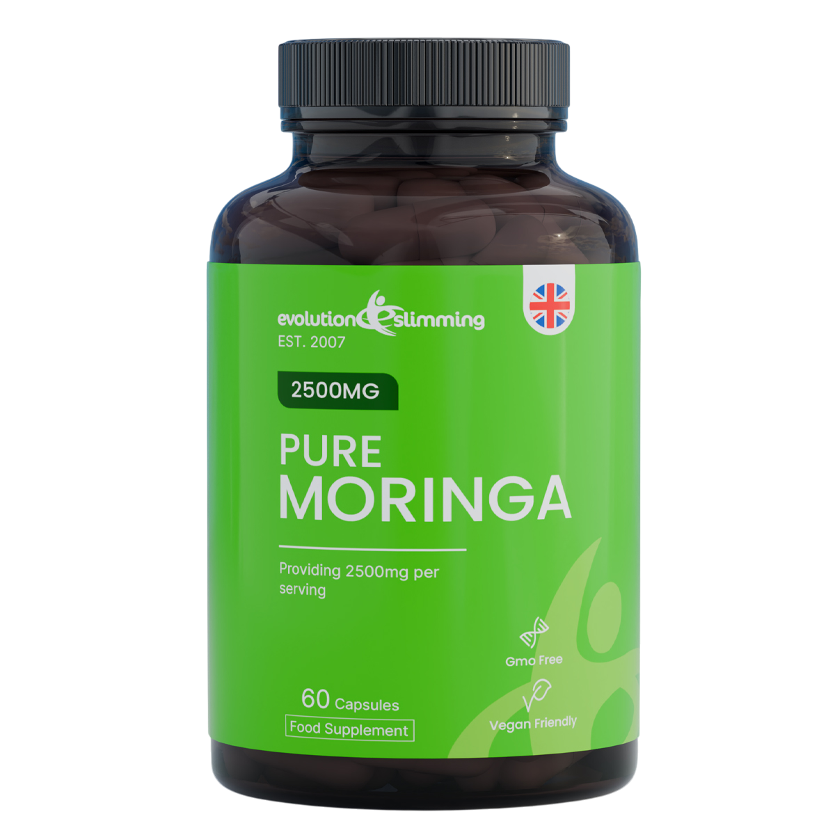 Pure Moringa 2500mg Capsules | Natural Energy & Wellness Support