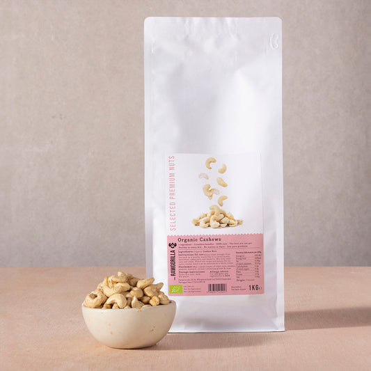 RAWGORILLA Anacardos Ecológicos 1kg | Crudos, Enteros y Sin Sal