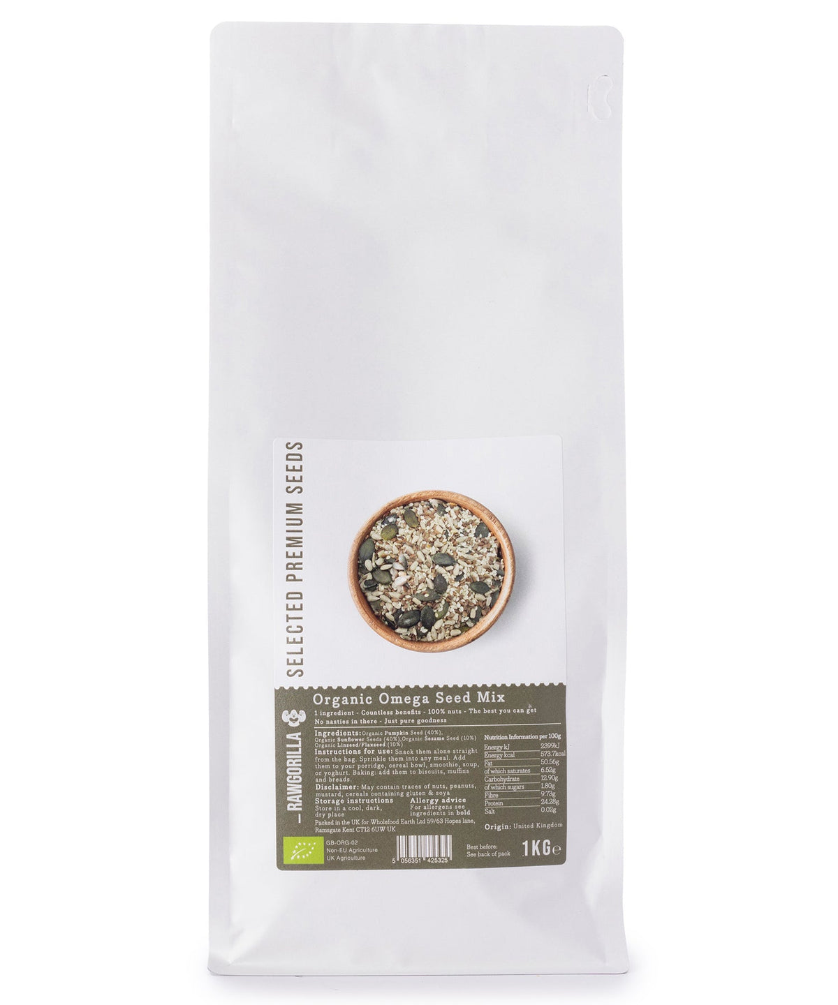 Organic Omega Seed Mix - RAWGORILLA - 1kg
