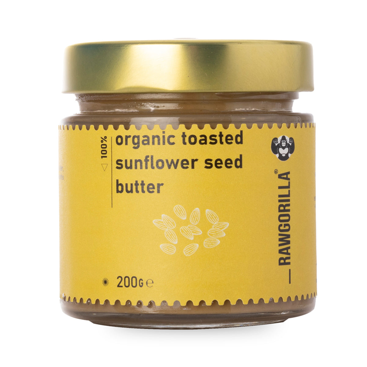 Mantequilla de semillas de girasol tostadas ecológicas - RAWGORILLA